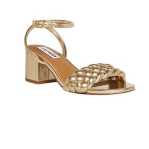 New Steve Madden gold heeled sandals